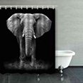 thumbnail image 1 of RYLABLUE Elephant Shower Curtain Polyester Bathroom Curtain 60x72 inches, 1 of 1