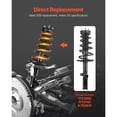 thumbnail image 3 of Toyota Camry&Avalon Rear Suspension Strut Assembly with Coil Spring&Stabilizer Bar, 2007-2012 Compatible, 2-Piece Set, OE 172401 Replacement, 3 of 12