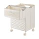 thumbnail image 1 of Cesta de ropa plegable con ruedas y una pequeña cesta portátil para la ropa sucia. Beige, 1 of 9