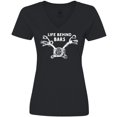 thumbnail image 3 of Inktastic Life Behind Bars Motorcycle Women's V-Neck T-Shirt, 3 of 5