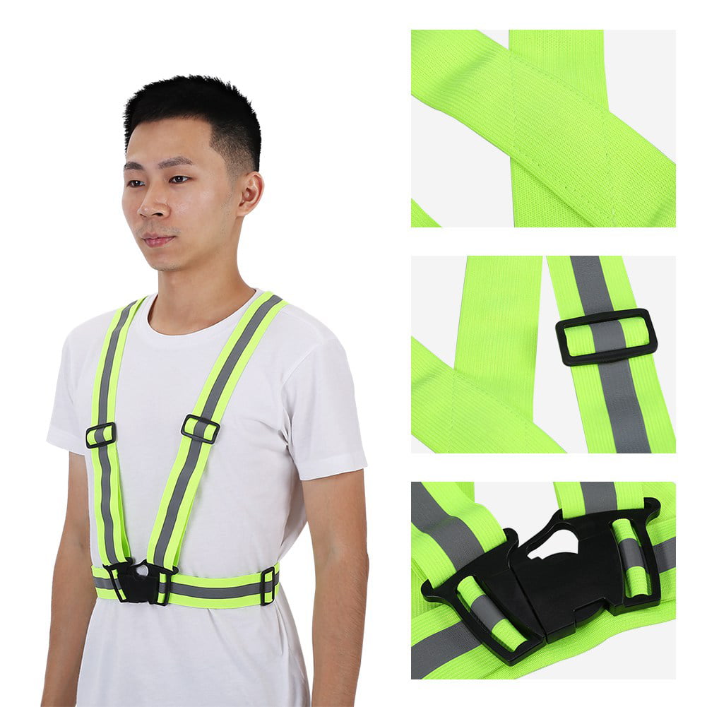 Vest High Safety Visibility Reflective Belt Running Cycling Strap High H7H8 