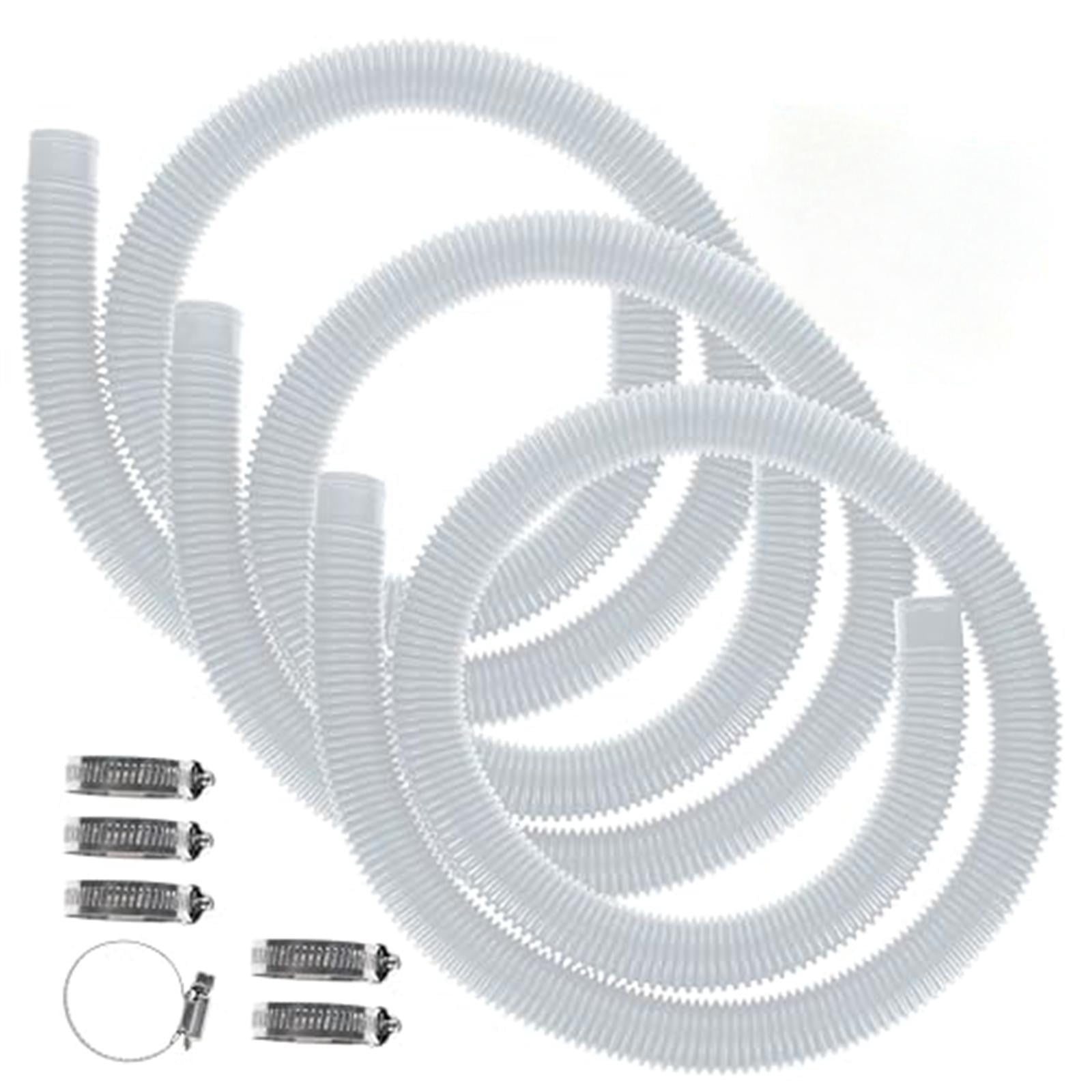 Heavy Duty Swimming Pool PE Pipe, Durable Pool Drain Pipe Sand Filter Connecting Tube, Replacement Hose for Above Ground Inground Pool Filter System Accessories