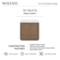 thumbnail image 2 of Miseno Mv-N251-V36 Saleya 36" Free Standing Single Basin Vanity Set - Warm Oak, 2 of 7