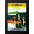 thumbnail image 2 of Unknown 11x14 Black Modern Framed Museum Art Print Titled - German Castle, 2 of 5