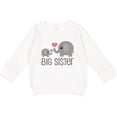 thumbnail image 2 of Inktastic Big Sister Elephant Toddler Sweatshirt, 2 of 4