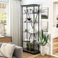 thumbnail image 2 of Furniture of America Toggin Industrial Metal 33-Inch Bookcase, 2 of 4