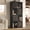 Black2, variant on Lafnest 70" Foldable & Expandable Bookcase,Sliding Center Frame Adjustable Corner Shelf,Space-Saving Storage Unit for Living Room,Bedroom,Home Office (39.4"-52.6"W)