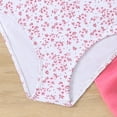 thumbnail image 6 of CAICJ98 Girl's 3 Piece Bikni Set Ditsy Floral Halter Swimsuit with Cover Up Skirts Girls' Swimwear (Light Pink,9-10 Years), 6 of 7