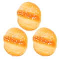 thumbnail image 3 of 3 piezas de pan de simulación, comida falsa, decoración para repostería, adorno de juguete lento, 3 of 8