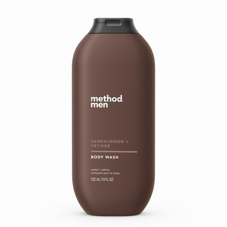 Method Men Body Wash, Sandalwood + Vetiver, 18 fl oz