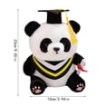 thumbnail image 3 of Graduation Season Plush Toy - 9.05 in Doctor Panda Stuffed Animal with Red Wheat Ear Design - for Graduation Gifts, School Celebrations, Home Decor,C, 3 of 5