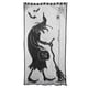 thumbnail image 2 of Cortinas de ventana negras cortinas ligeras que bloquean la ventana paneles decorativos de gasa para ventana de Halloween cortina de encaje transpirable con patrón de bruja de ANGGREK Otros, 2 of 8