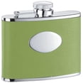 thumbnail image 1 of Visol VF1111 Pad Lily Vert Clair Acier Inoxydable 4oz Flacon de Hanche, 1 of 1