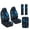 Blue Camouflage Hunting Deer, variant on FUIALDOLG White Hunting Camo Car Accessories Full Set with Camouflage Seatbelt Pad Automotive Center Console Armrest Pads for Women Men,Leather Auto Front Seat Covers Breathable Comfort Seats Cushion