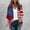 Multicolor_2, variant on Womens Patriotic American Flag Chiffon Kimono Cardigan with Floral Butterfly Print,Size XL