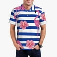 thumbnail image 5 of Wukai Flamingo Men’s Polo Shirts,Quick-Dry Athletic Shirt,Classic Fit Shirts-Large, 5 of 8