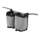 thumbnail image 2 of Portavasos de viaje para equipaje con capacidad para dos tazas, carrito plegable y lavable para equipaje, portavasos para maletas de todos los tamaños, color gris, 2 of 12