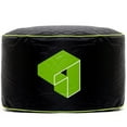thumbnail image 1 of Siteazee Indoor Green Pouf – Waterproof Oxford Fabric Bean Bag Seat with Quilted Top for Living Room or Game Rooms, 1 of 5