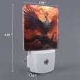 thumbnail image 2 of Xecao Sunset Blossoms Phoenix Perch for Night Light - a Wall-mounted LED Fixture with A Dusk-to-dawn Sensor, Ideal for Bedrooms, Bathrooms, Hallways, and Kitchens-US, 2 of 7