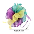 thumbnail image 3 of Multicolor Fascinator Headband for Women Vintage Fascinator Hat for Weddings Tea Party with Feathers Mesh Hair Clip, 3 of 6