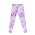 thumbnail image 7 of COEQINE Butterfly Tie-dye Violet Girls Novelty Leggings for Travel, Yoga Dance Pants Tummy Control Sport Leggings, for 6-7 Years Kids Girls, 7 of 7
