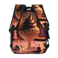 thumbnail image 3 of Haiem Colorful Cake Ice Cream Printed School Backpack,Casual Travel Lightweight Backpack,Durable Comfortable Multifunctional Backpack,Laptop Backpack, 3 of 5