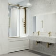 thumbnail image 2 of VIGO Elan Hart 56 to 60 in. W x 66 in. H Sliding Frameless Tub Door in Stainless Steel with 3/8 in. (10mm) Clear Glass, 2 of 10
