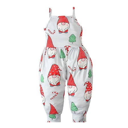 

Binmer Toddler Baby Girls Christmas Camisole One-Piece Romper Romper Children S Wear