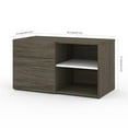 thumbnail image 6 of Pemberly Row 72" L-Shaped Standing Desk with Storage (Set of 2) in Walnut Gray, 6 of 10