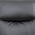 thumbnail image 2 of Modern Leather Reclining Chairs with Overstuffed Arm Lazy Boy Sofa Chair Manual Nursery Recliner ,Black, 2 of 6