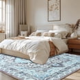 thumbnail image 5 of Ultrug Vintage Floral Print Rugs Soft Boho Carpet Retro Distressed Area Rug for Living Room Bedroom Home Decor,4'x6',Brown, 5 of 7