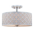 thumbnail image 4 of SAFAVIEH Kora 3-Light Quatrefoil 15 in. Dia. Flush Mount, Chrome, 4 of 5