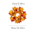 thumbnail image 4 of Aurorax Fall Wreaths for Front Door 22 inch,Fall Wreath Decorations with Sunflower Pumpkin Maple Leaves Farmhouse Sunflower Wreath Decor Indoor Wall Mantel, 4 of 6