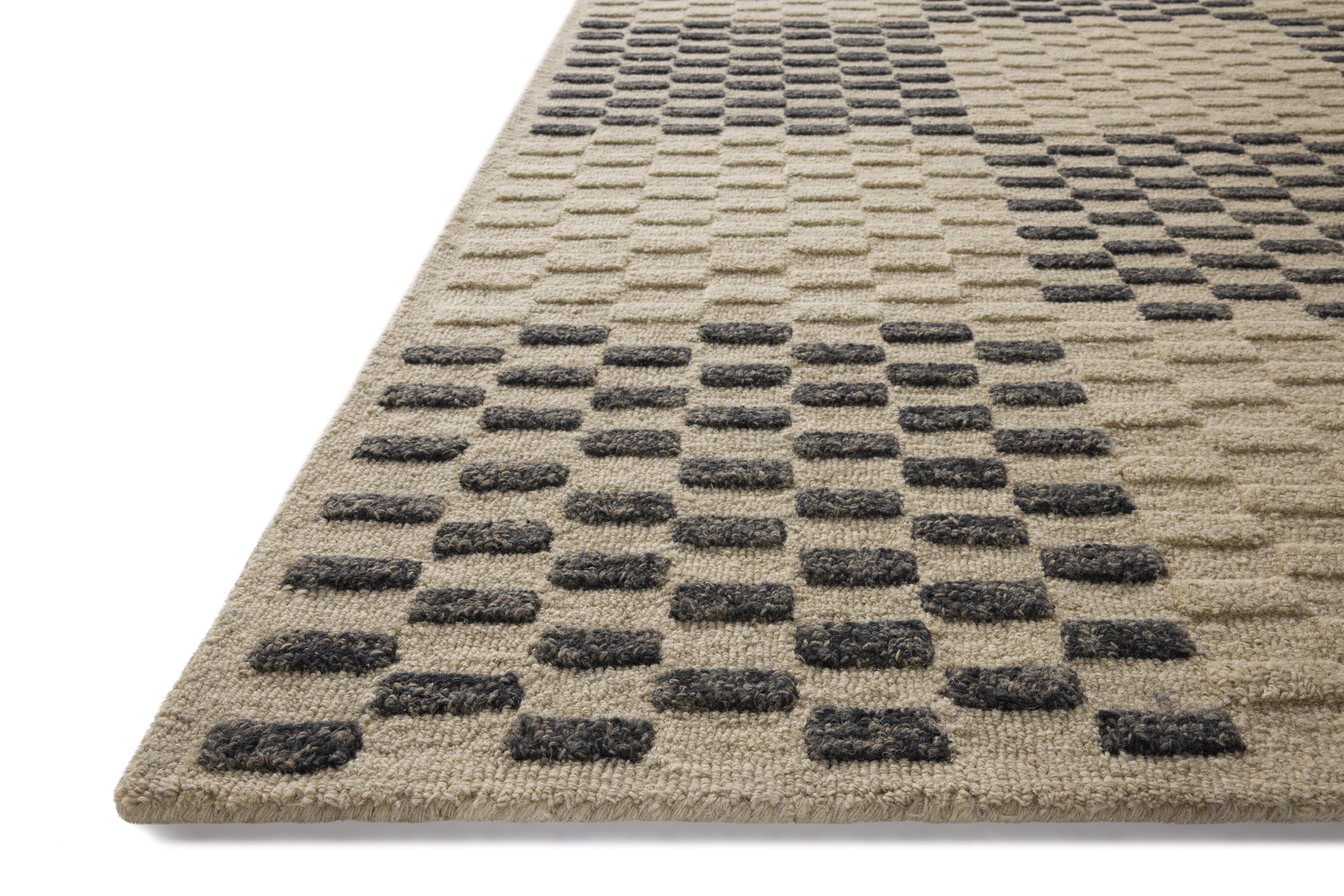 Chris Loves Julia x Loloi Bradley Beige / Midnight 2'-6" x 7'-6" Runner Rug