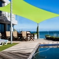 thumbnail image 2 of Yescom 19x13Ft 97% UV Block Rectangle Sun Shade Sail Outdoor Patio Pool Garden Yard Lawn Carport Awning  Apple Green, 2 of 11
