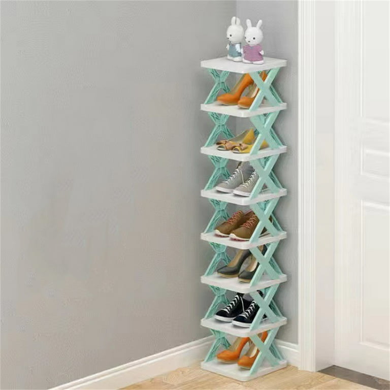 Casewin Vertical Shoe Rack, Narrow Shoe Shelf, Slim Shelf for Shoes, Thin  Shoe Rack for Small Space, Tall Narrow Shoes Shelf 