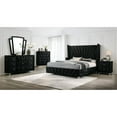thumbnail image 3 of Furniture of America Sakan Solid Wood 2-Piece Dresser and Mirror Set in Black, 3 of 8