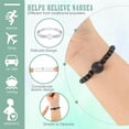 thumbnail image 2 of Gemstone Bracelet 6 Pcs,Anti-Nausea Bands Bracelet,Braided Bands for Relieves Dizziness,Anti Motion Sickness Wild Rope,Adjustable Wristband with Natural 8MM Round Beads (Colors), 2 of 7
