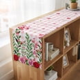thumbnail image 6 of Table Runners 70 Inches Long Dress Scarves, Valentine's Day Farmhouse Coffee/Dining/Kitchen Table Decor, Holiday Table Runner, Pink Red Roses Love Heart Eucalyptus Plaid 13x70 Inch, 6 of 9