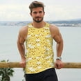 thumbnail image 6 of KLL Baby Chicks Print Men's Muscle Gym Workout Stringer Tank Tops Bodybuilding Fitness T-Shirts Tank Tops Men-Medium, 6 of 7