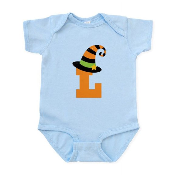CafePress - Halloween Letter L Witch Monogram Infant Bodysuit - Baby Light Bodysuit, Size Newborn - 24 Months