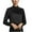 Black, variant on Womens Long Sleeve Mock Neck Blouses Dressy Casual Tops Satin Silk Elegant Pleated Shirts for Business Office Work Khaki S