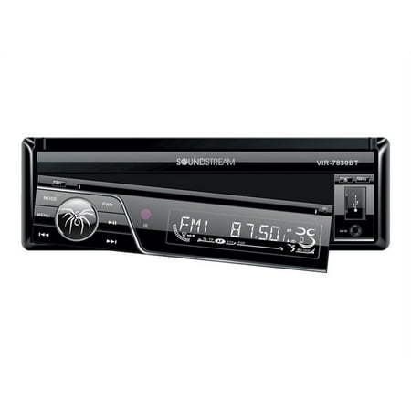 Soundstream - In-Dash CD/DVD/DM Receiver - Built-in Bluetooth with Detachable Faceplate - Black