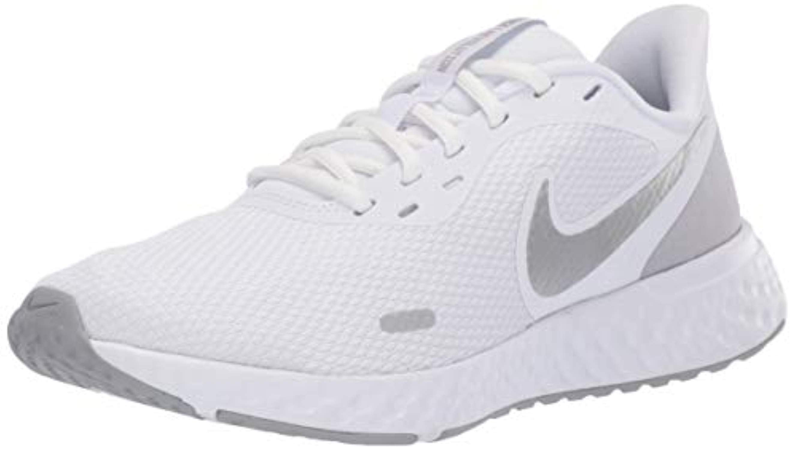 Nike - Nike Women's Revolution 5 Running Shoe, White/Wolf Grey-Pure Platinum, 9.5 Regular US