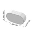 thumbnail image 3 of Mini Desktop Bluetooth Speaker with Wireless Subwoofer, 5.3 Bluetooth Audio System, Long Battery Life, Deep Bass, Compact Design – Ideal for Home, Office, and Outdoor Use, White, 3 of 8