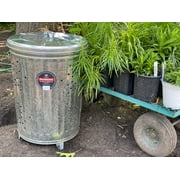 Behrens 20 gal Galvanized Steel Outdoor Refuse / Composter Can with Lid