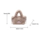 thumbnail image 2 of Bolso de lana de Cordero Qarigey Bolsos de Mujer Elegante Chroma Beige, 2 of 6