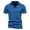 Blue, variant on Mens Plus Size Shirts Casual Slim Turndown Collar Solid Short Sleeve T Shirt Tops Blouse