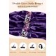 thumbnail image 5 of Turbante satinado de seda Vettres para dormir, pelo liso, 5 of 6