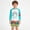 Green, variant on Boys Long Sleeve Cartoon Print Swimwear Set Two Piece Bikini for Beach and Pool Summer Blue Size 9-10 Years